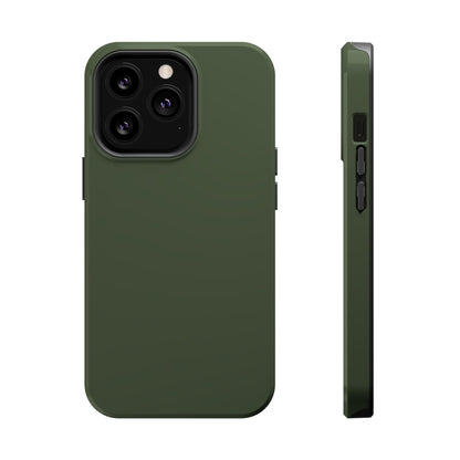 Wireless-Charging Compatible Case – Cabin Green – Compatible with iPhone 13–17 & Samsung Galaxy S25–S26 Series