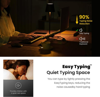 Wireless Keyboard and Mouse Combo, Compact Full Size Wireless Computer Keyboard and Mouse Set 2.4G Ultra-Thin Sleek Design for Windows, Computer, Desktop, PC, Notebook - Purple