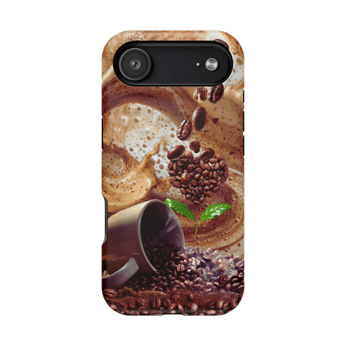 Impact-Resistant Phone Case – Love at First Sip – Compatible with iPhone 11–17 & Samsung Galaxy S22–S26 Series