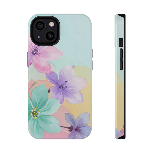 Impact-Resistant Phone Case – Water Petal