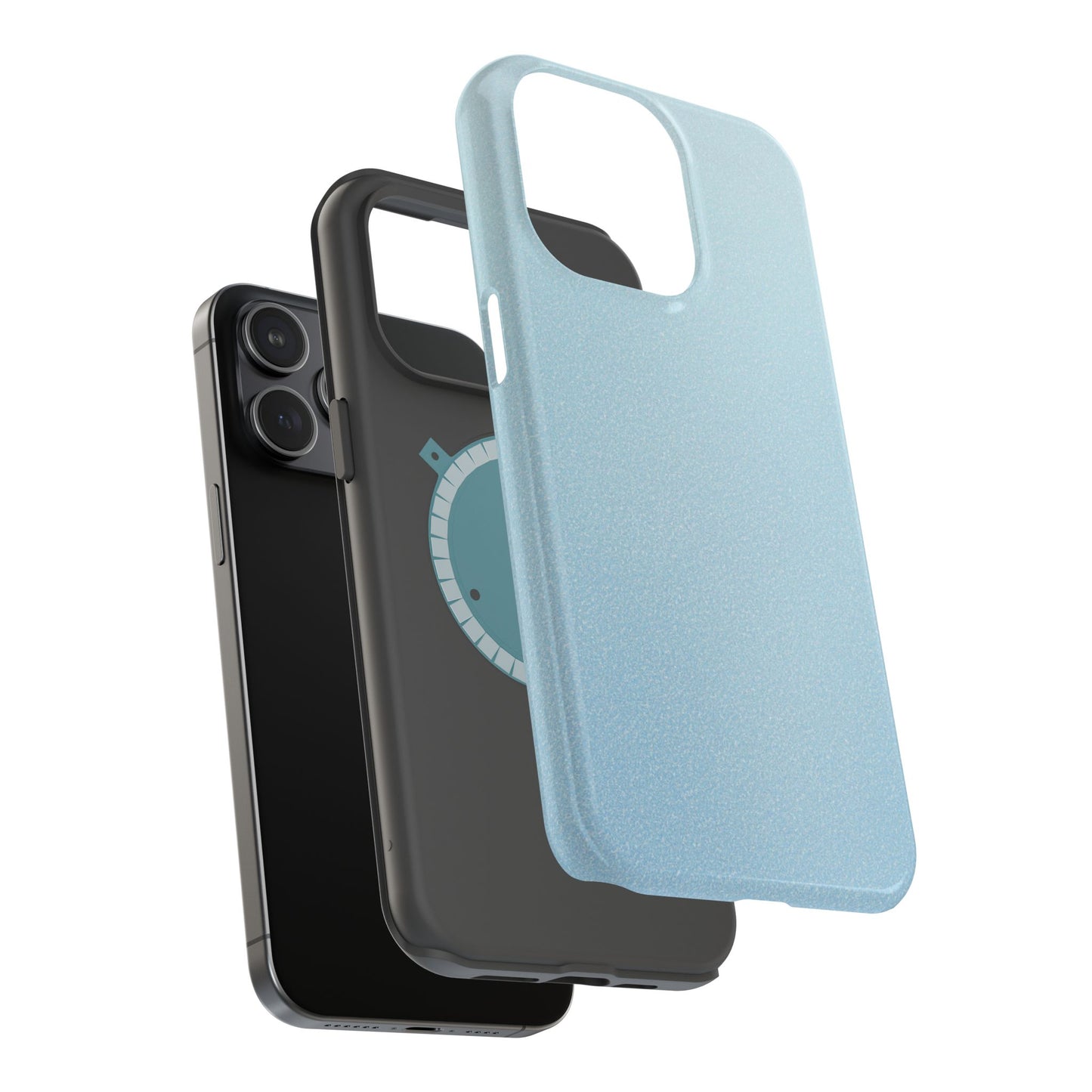 Wireless-Charging Compatible Case – Blue Whisper