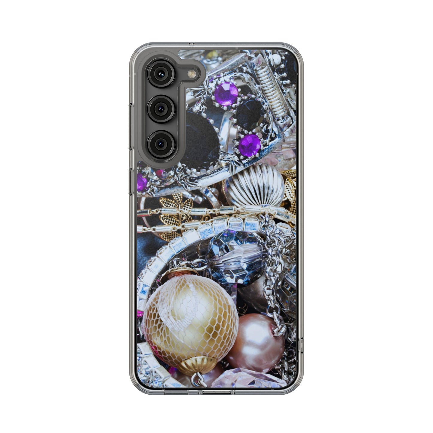 Clear Phone Case – Chrome Jewel