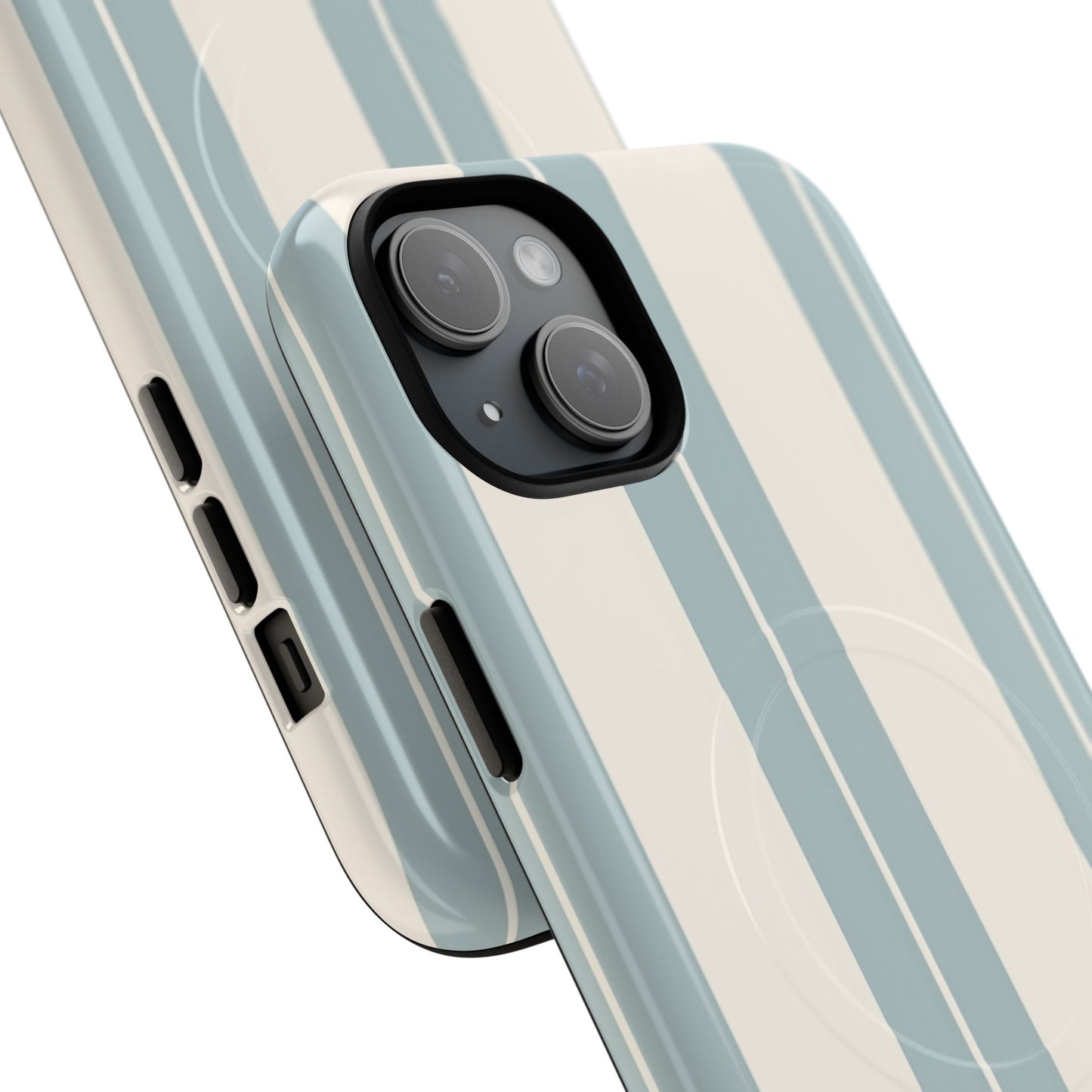 Protective Magnetic Phone Case - Coastal Stripe