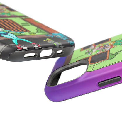 Zombie Arcade Phone Case — Colorful Cartoon Horror Impact-Resistant iPhone Cover