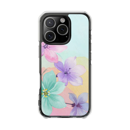 Clear Magnetic Phone Case – Water Petal