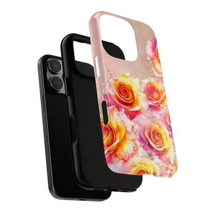 Protective Phone Case – Sunset Roses