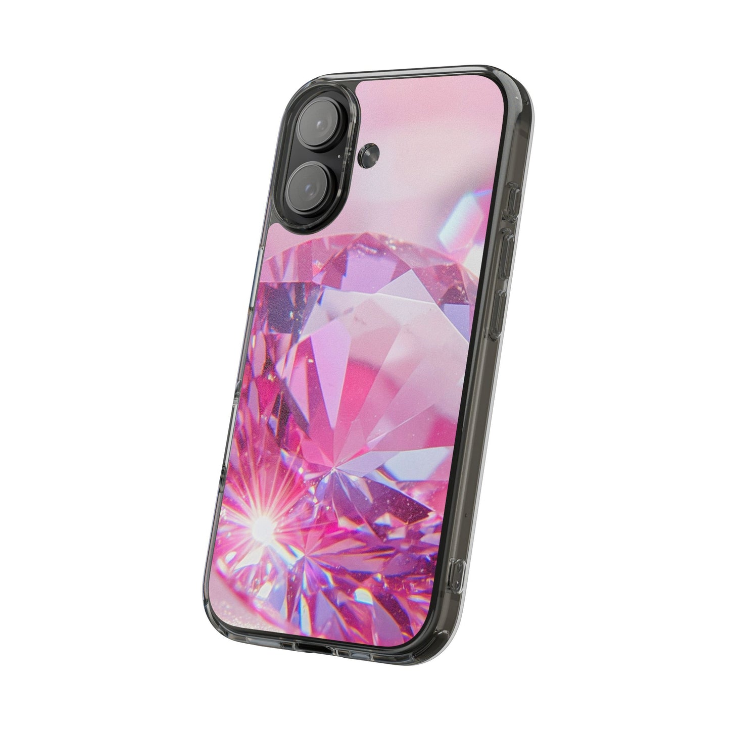 Clear Phone Case – Pink Ice