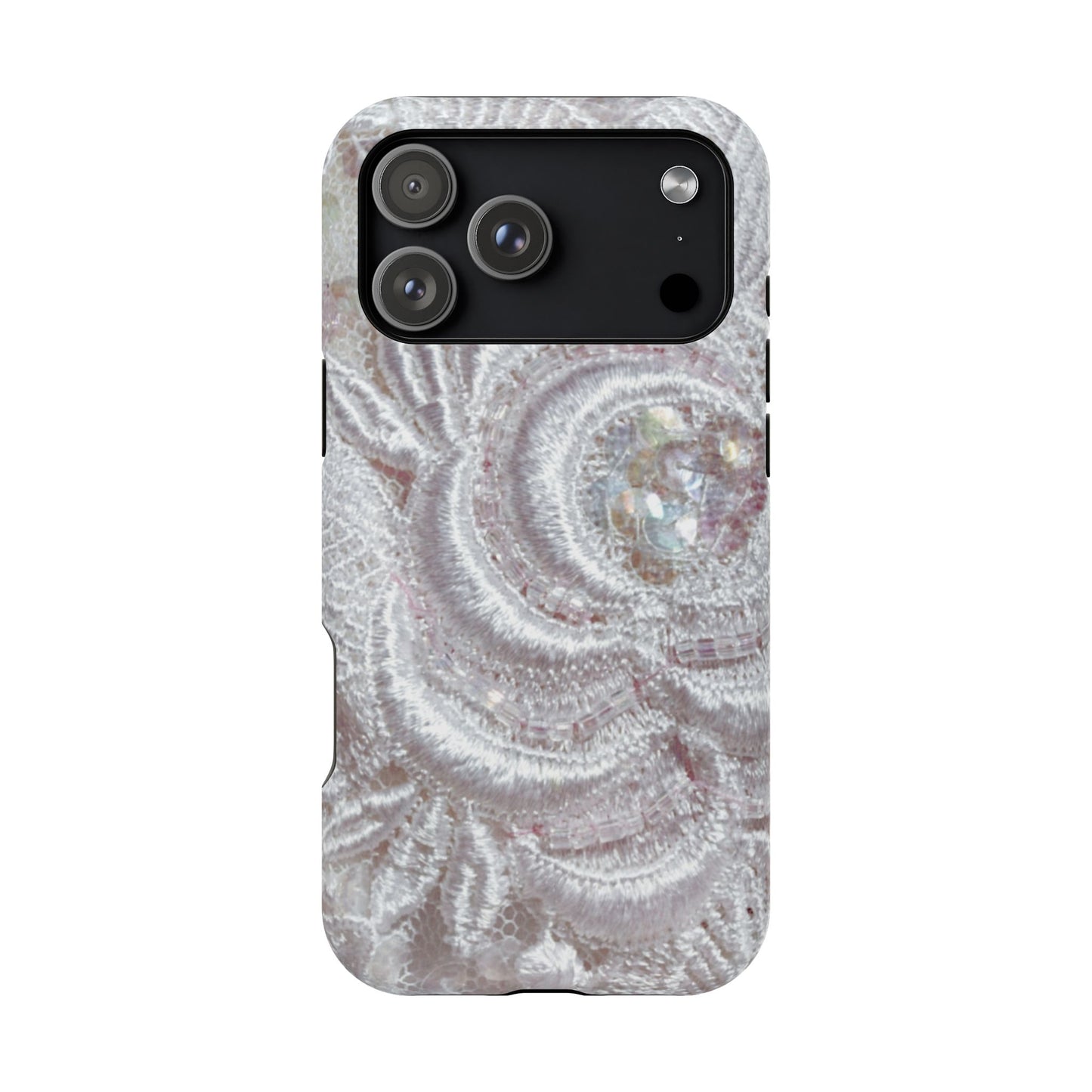 Impact-Resistant Phone Case – Lace Veil