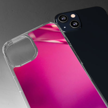 Clear Phone Case – Magenta Motion