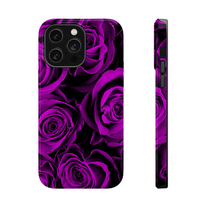 Wireless-Charging Compatible Case – Amethyst Roses