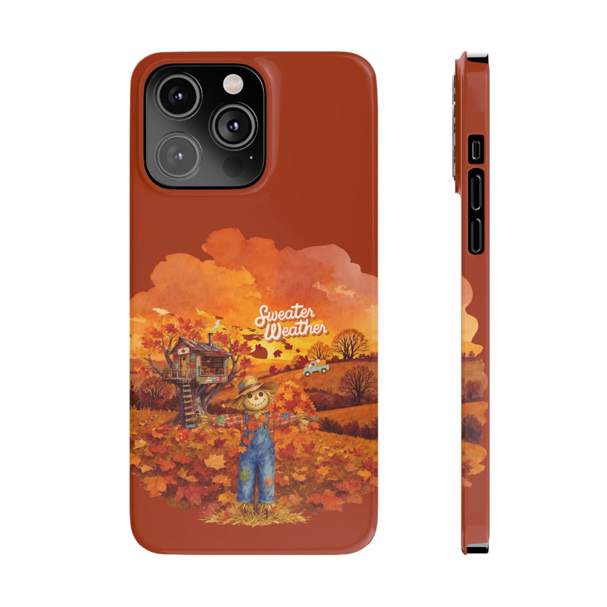 Slim Phone Case – Sweater Weather – Compatible with iPhone 11–17 Series