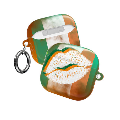 Wireless Earbud Case Cover – Irish Lip St. Patrick’s Day Design