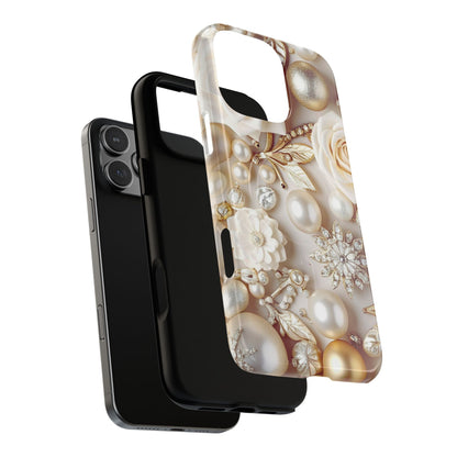 Protective Magnetic Phone Case – Ivory Opulence