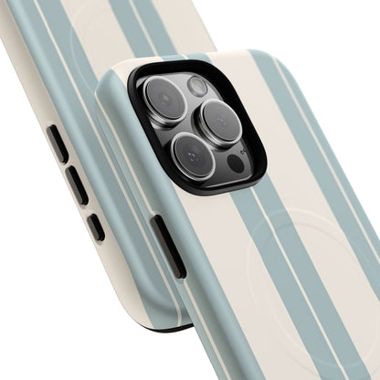 Protective Magnetic Phone Case - Coastal Stripe