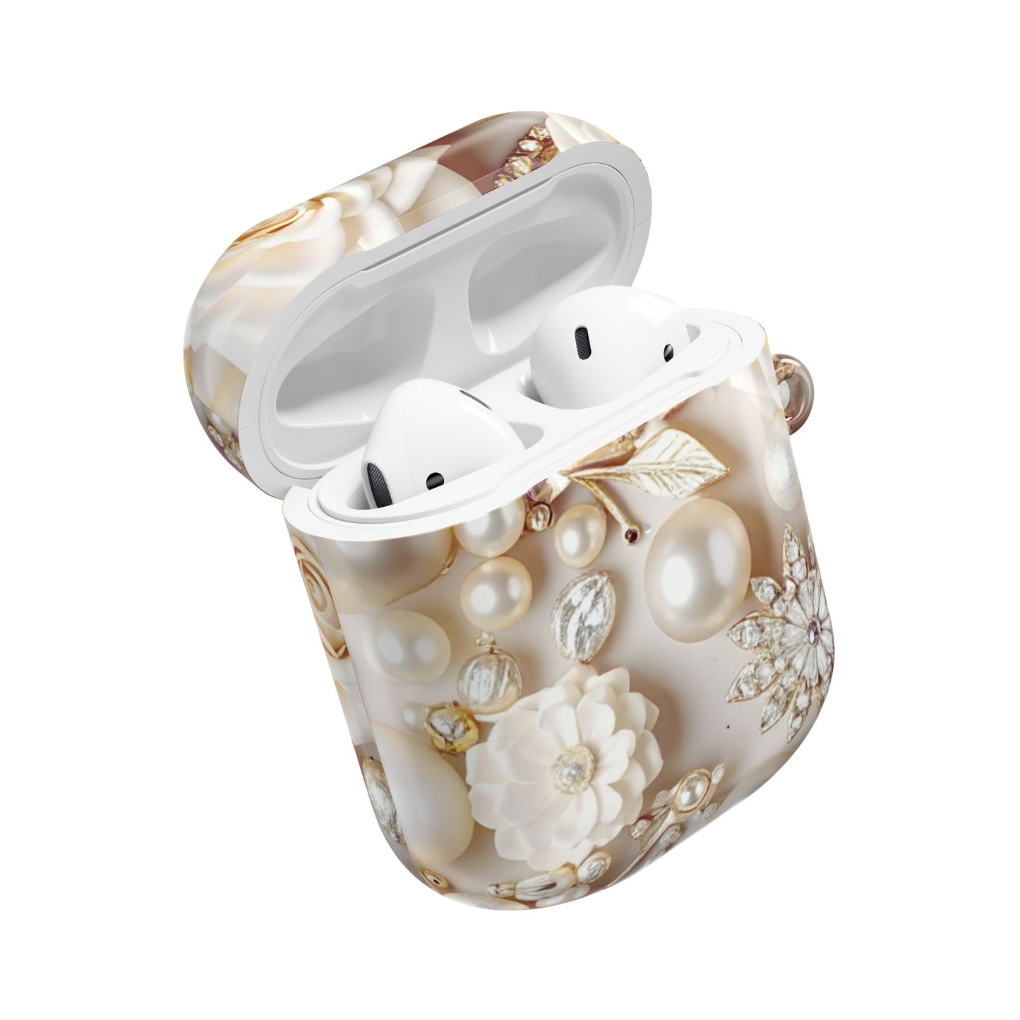 Earbud Case Cover – Ivory Opulence