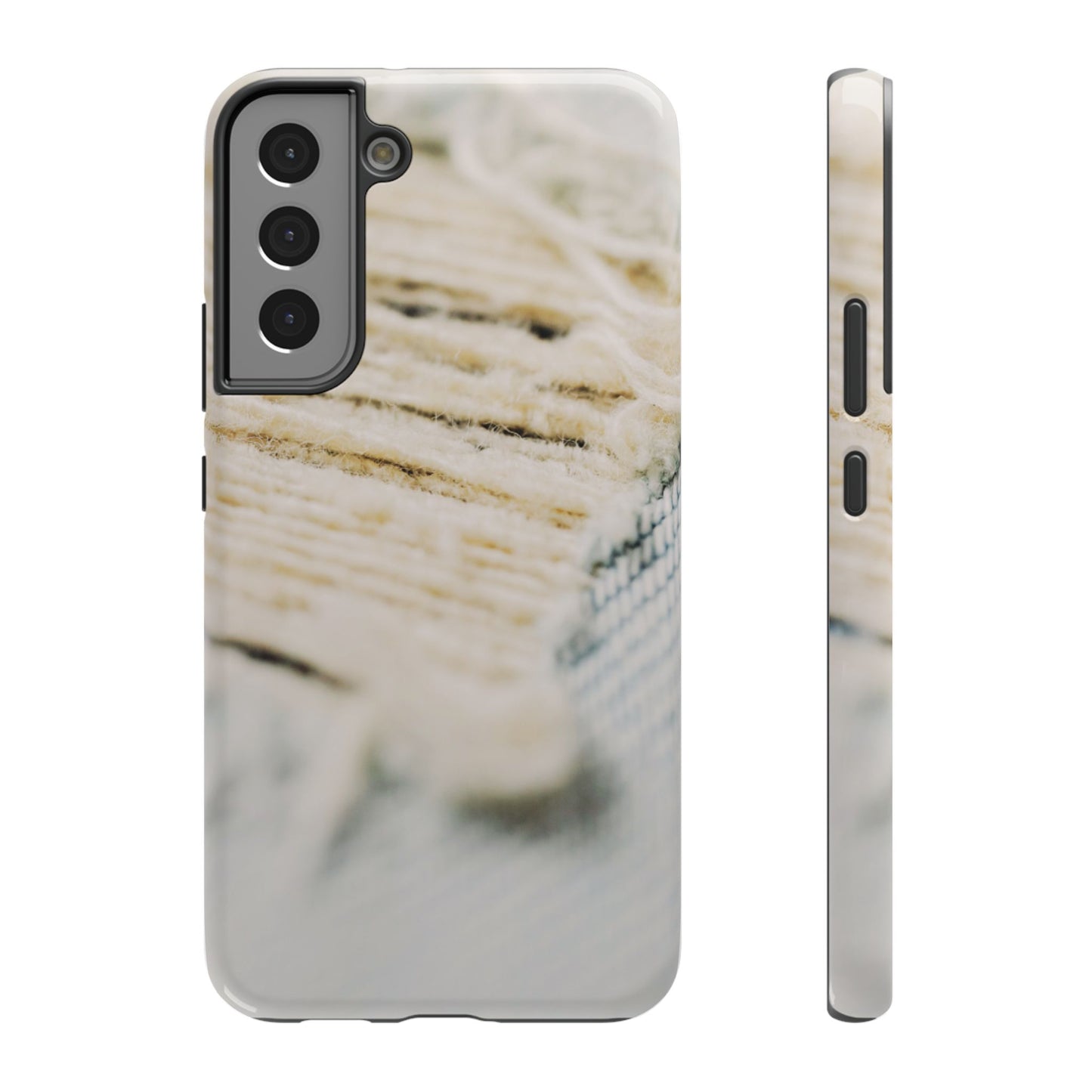 Impact-Resistant Phone Case – Woven Warmth