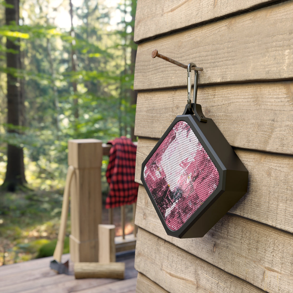 Water-Resistant Bluetooth Speaker – Faded Cranberry