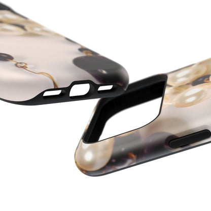 Impact-Resistant Phone Case – Noir Pearl