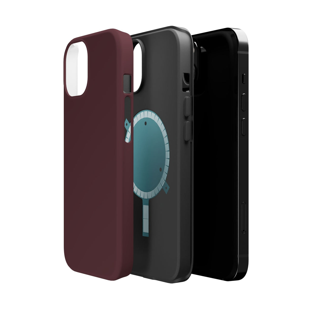 Wireless-Charging Compatible Case – Mulled Wine – Compatible with iPhone 13–17 & Samsung Galaxy S25–S26 Series