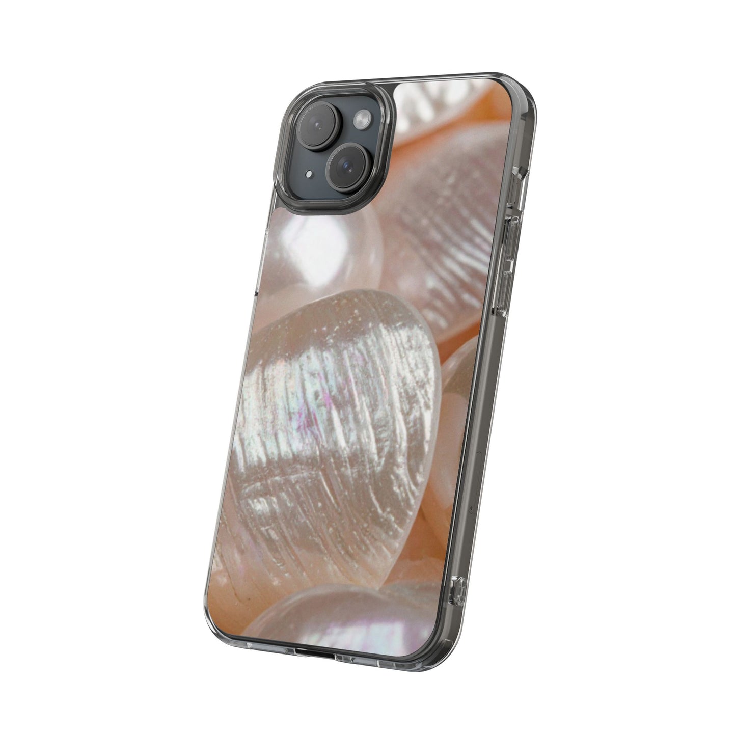 Clear Phone Case – Blush Pearl