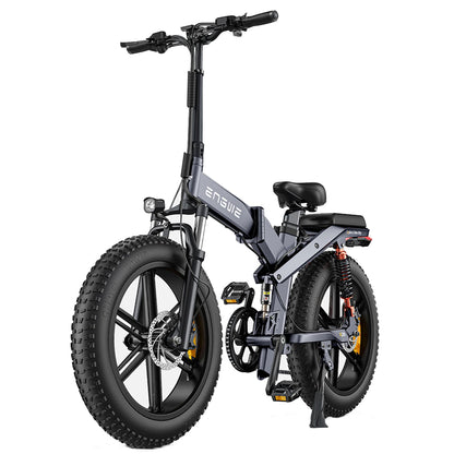 [UK DIRECT]  X20 48V 14.4AH+7.8AH 750W Electric Folding Bicycle 20 Inch 76-114KM Mileage Range Max Load 150KG