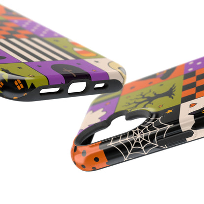 Wireless-Charging Compatible Case – Spooky Patchwork