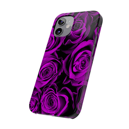 Slim Phone Case – Amethyst Roses