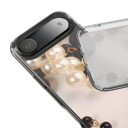 Clear Phone Case – Noir Pearl