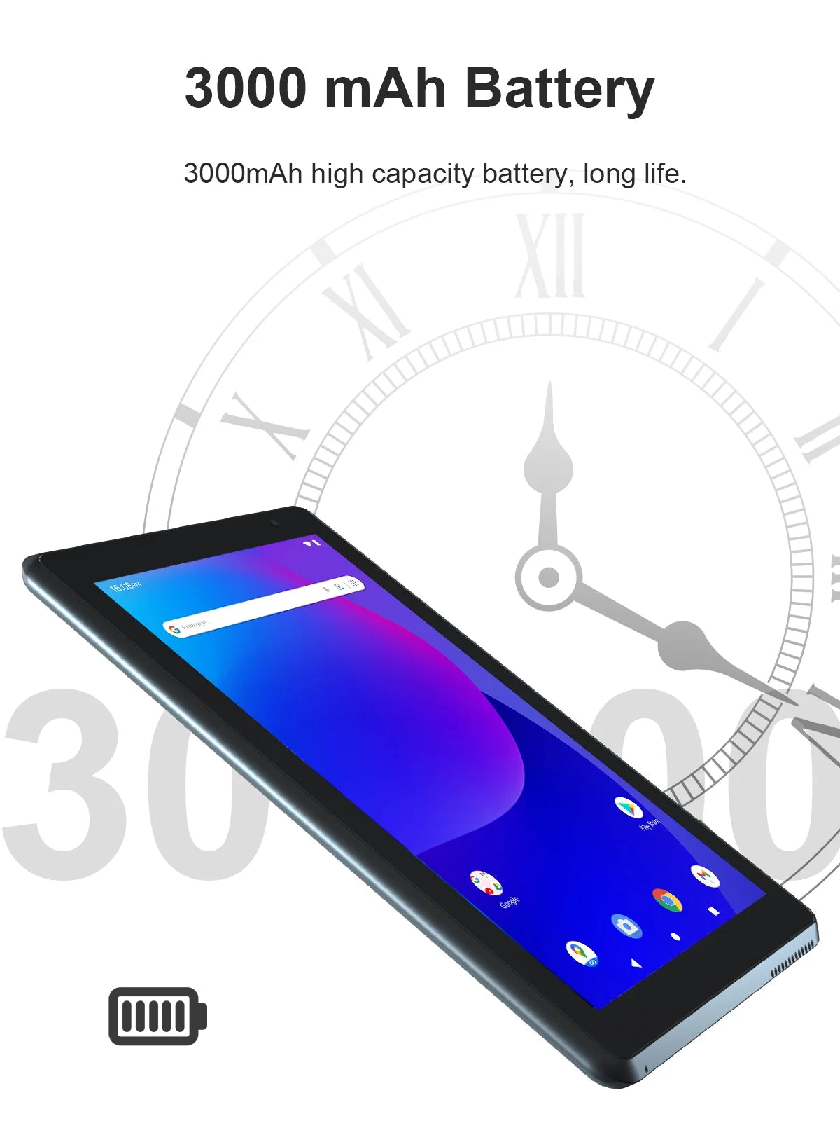 7 Inch Tablet, Android 15 Tablets RAM 6GB+ROM 32GB Quad Core Tablet, IPS Screen, 5.0 MP Camera, Wi-Fi, Bluetooth, GPS, FM Tablet PC Black