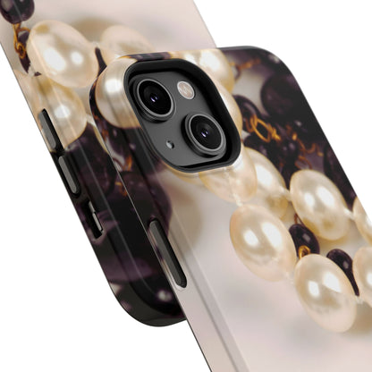Impact-Resistant Phone Case – Noir Pearl