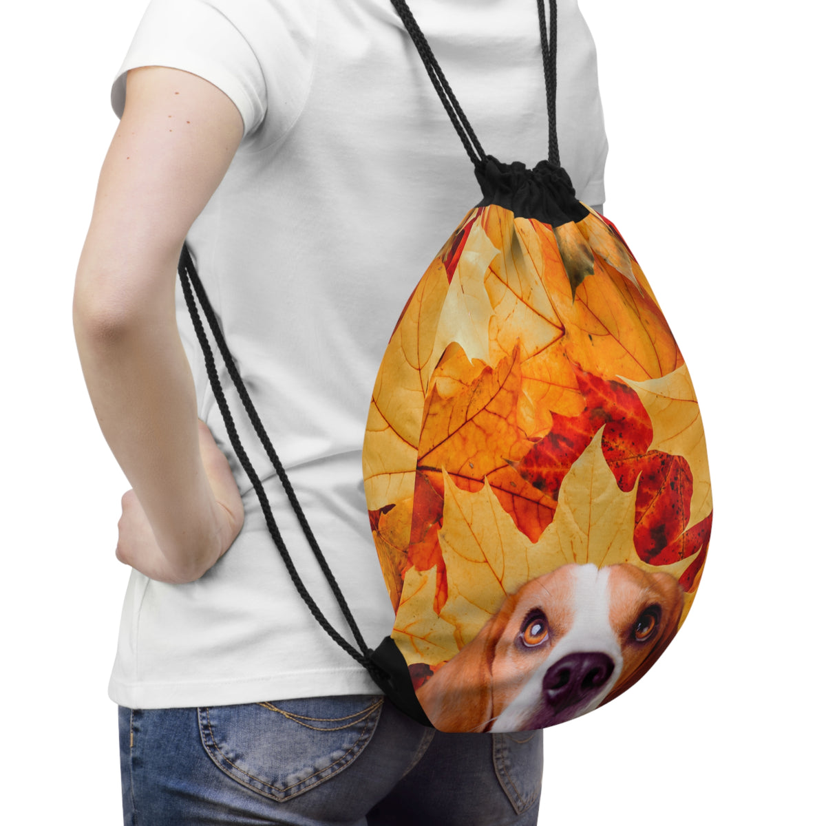 Drawstring Bag – Leaf Me Alone
