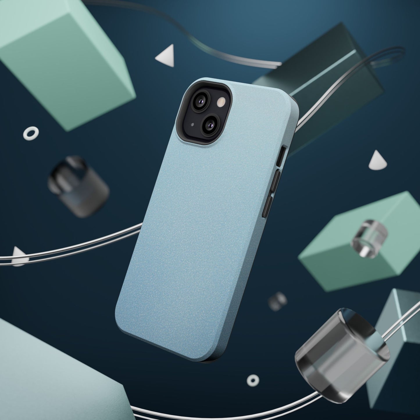 Wireless-Charging Compatible Case – Blue Whisper