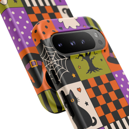 Protective Phone Case – Spooky Patchwork