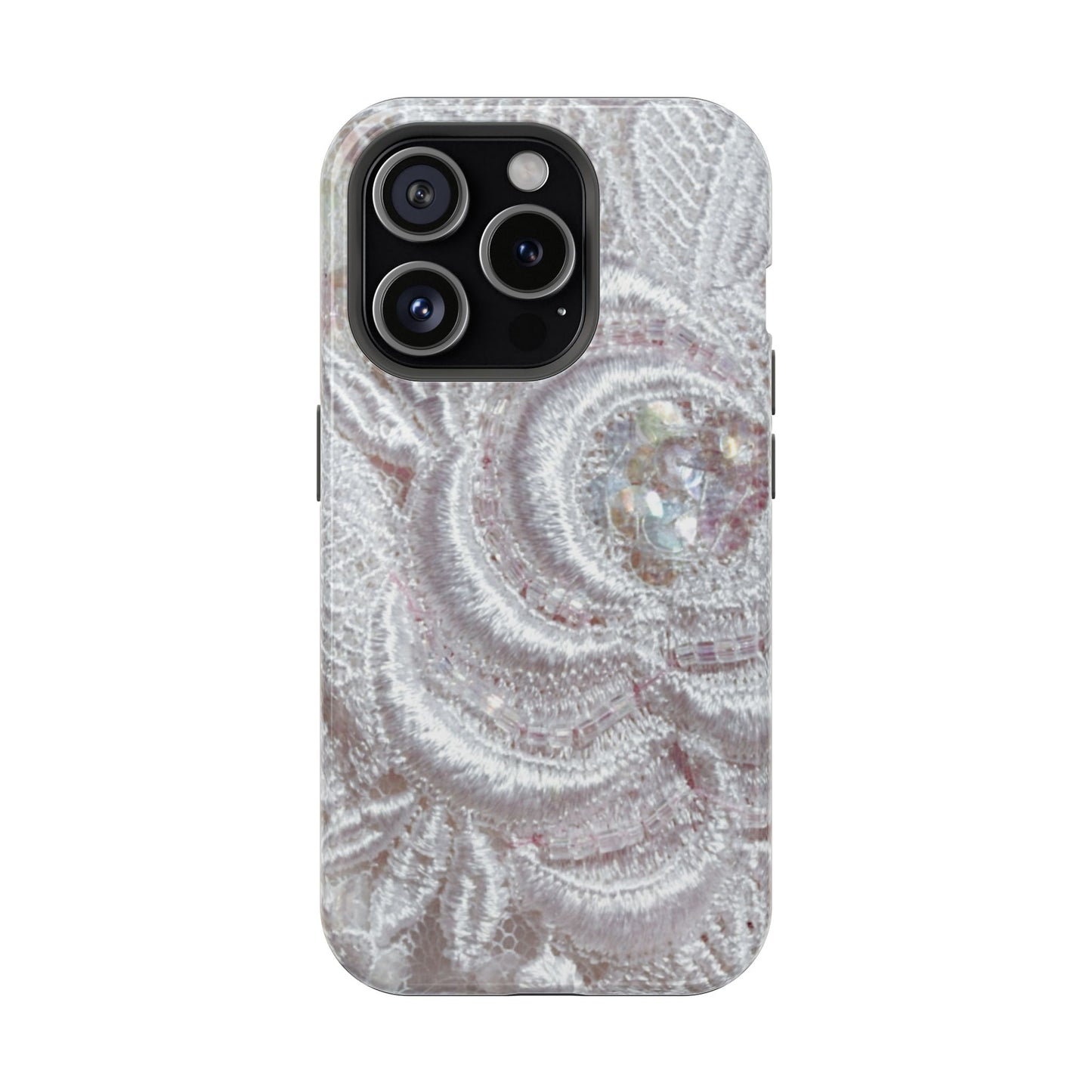 Impact-Resistant Phone Case – Lace Veil