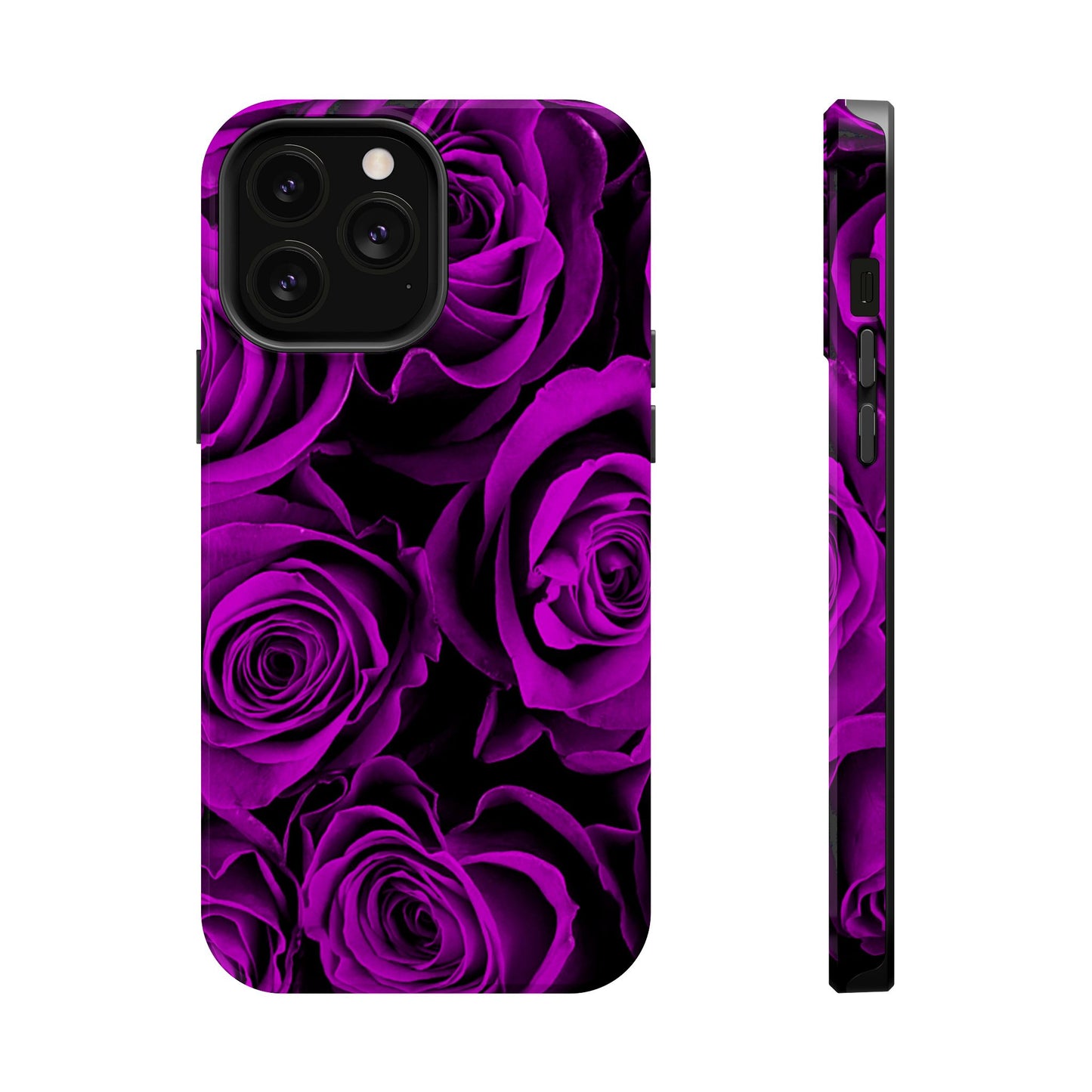 Wireless-Charging Compatible Case – Amethyst Roses