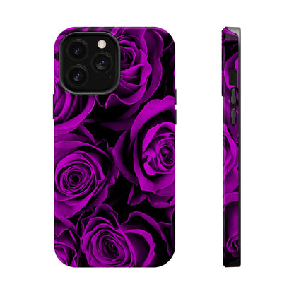 Wireless-Charging Compatible Case – Amethyst Roses