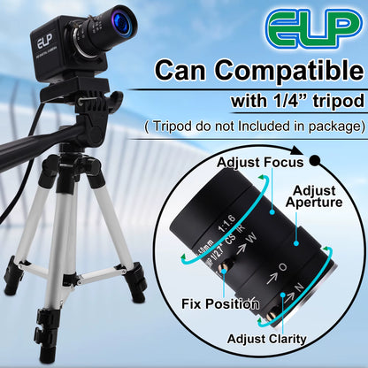 16MP Webcam 4656X3496 Ultra HD Web Camera IMX298 UVC 10X Zoom Mini USB Camera for Industrial Inspection, Photograph,Security