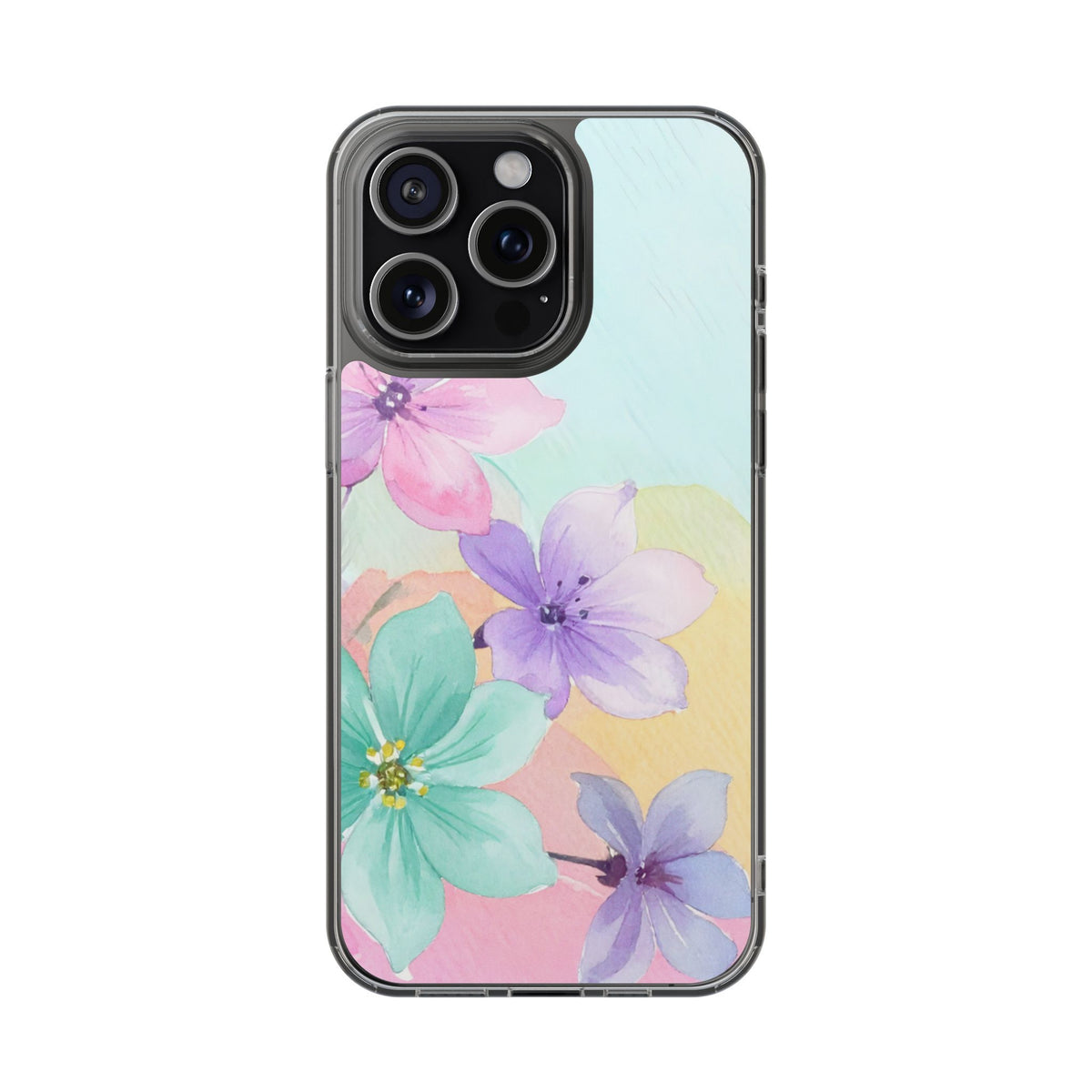 Clear Phone Case – Water Petal