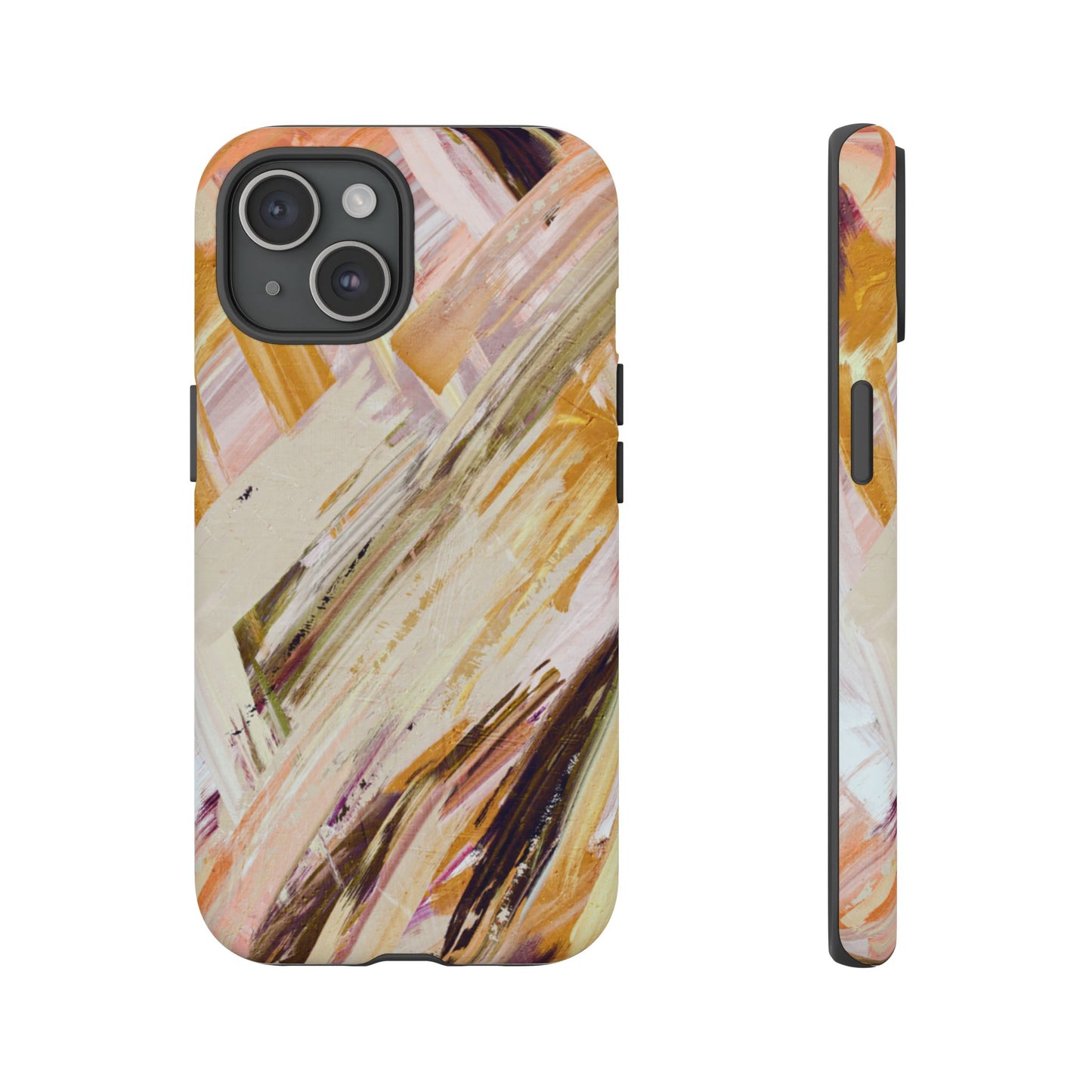 Protective Phone Case – Brush & Bronze