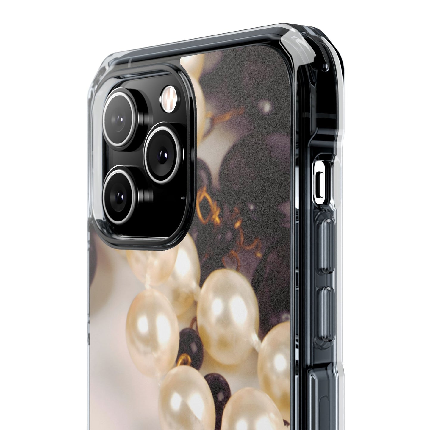 Clear Magnetic Phone Case – Noir Pearl