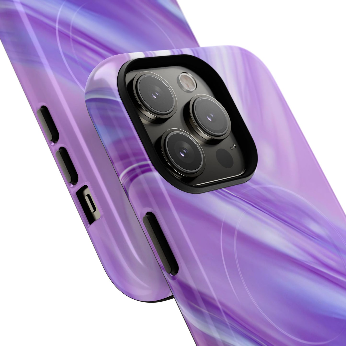 Protective Magnetic Phone Case – Lavender Wave