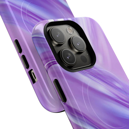Protective Magnetic Phone Case – Lavender Wave