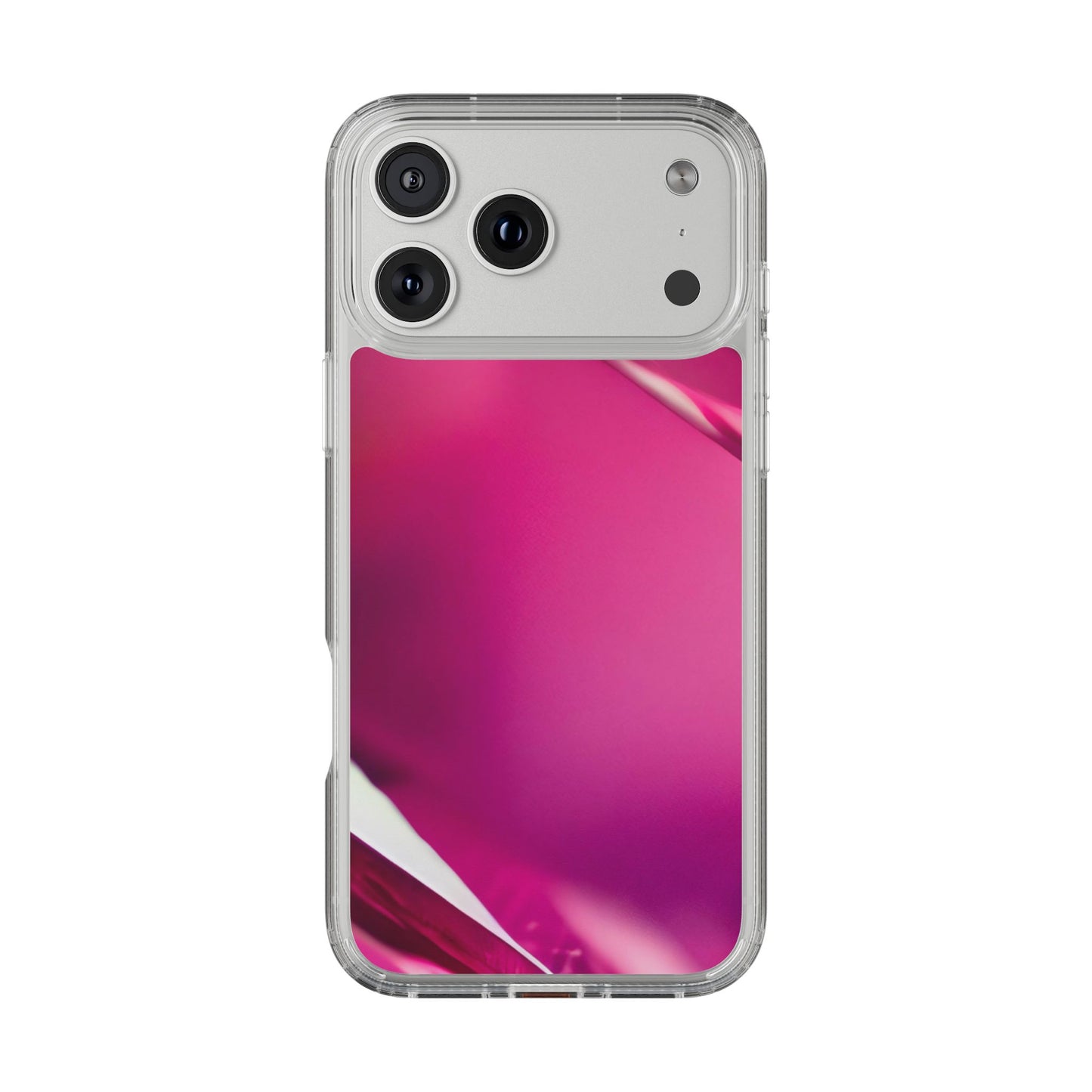 Clear Phone Case – Magenta Motion