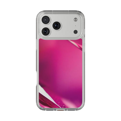 Clear Phone Case – Magenta Motion