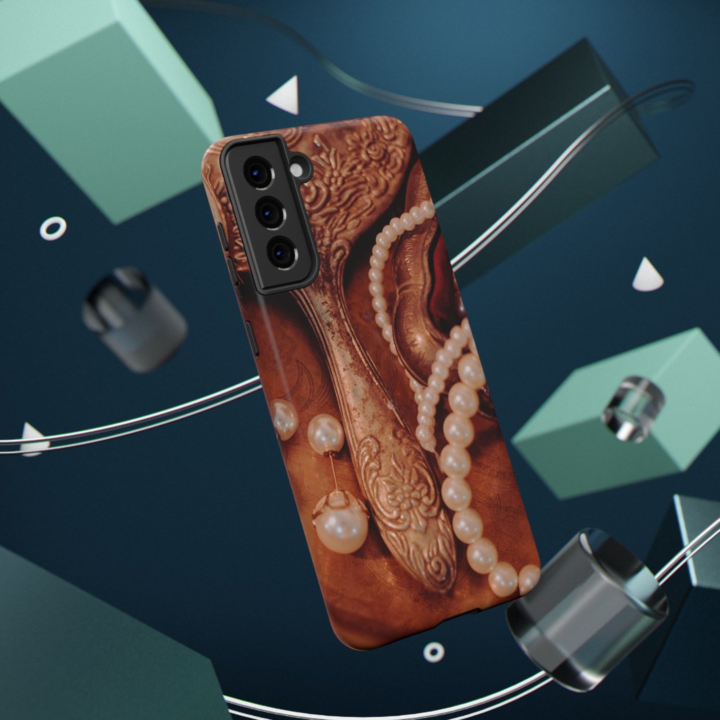 Impact-Resistant Phone Case – Bronze Vanity
