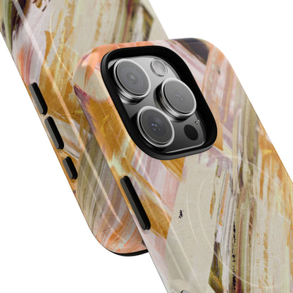 Protective Magnetic Phone Case – Brush & Bronze