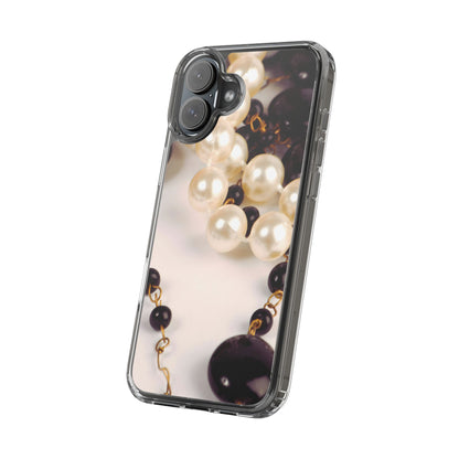 Clear Phone Case – Noir Pearl