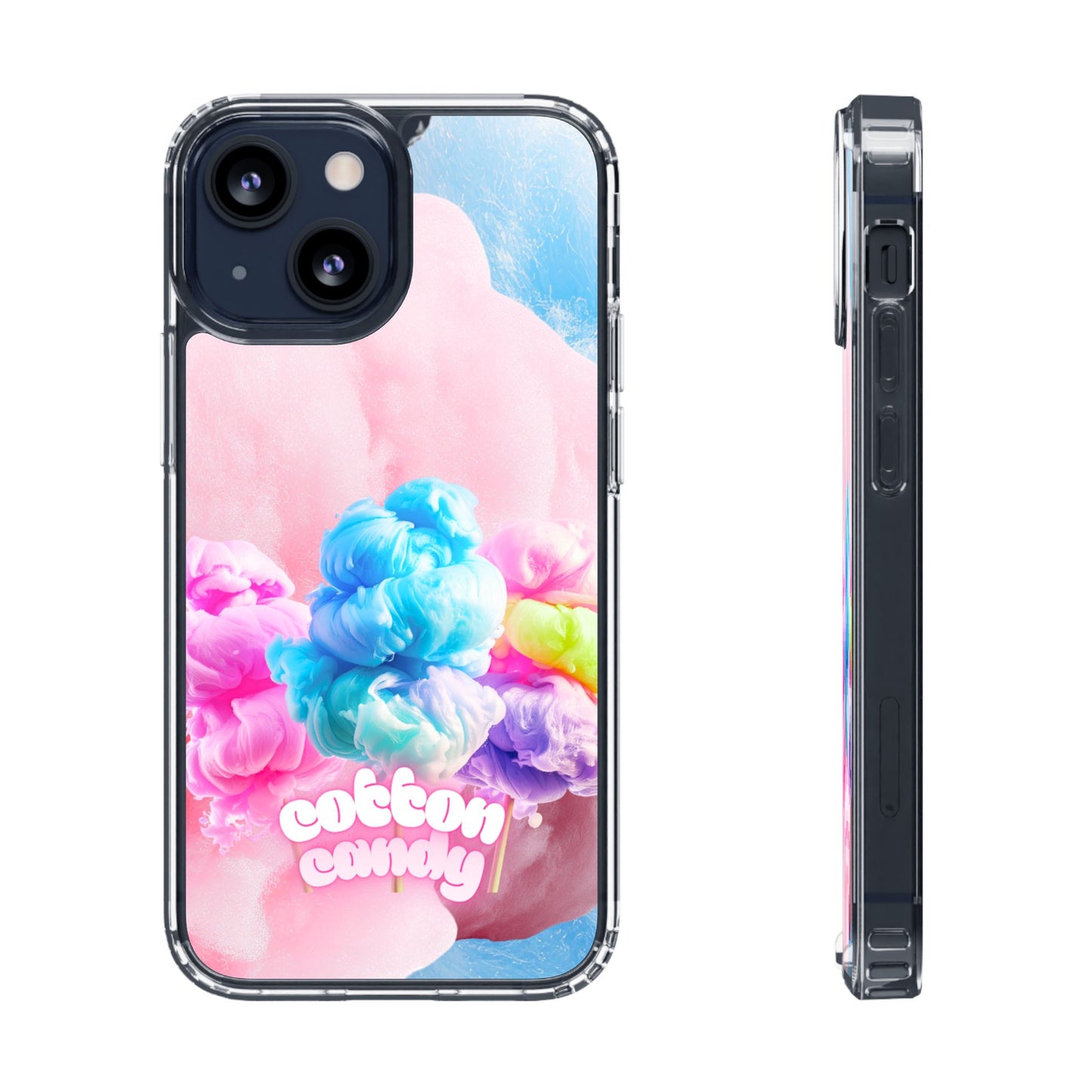 Clear Phone Case – Cotton Candy Dream