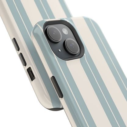 Wireless-Charging Compatible Case – Coastal Stripe