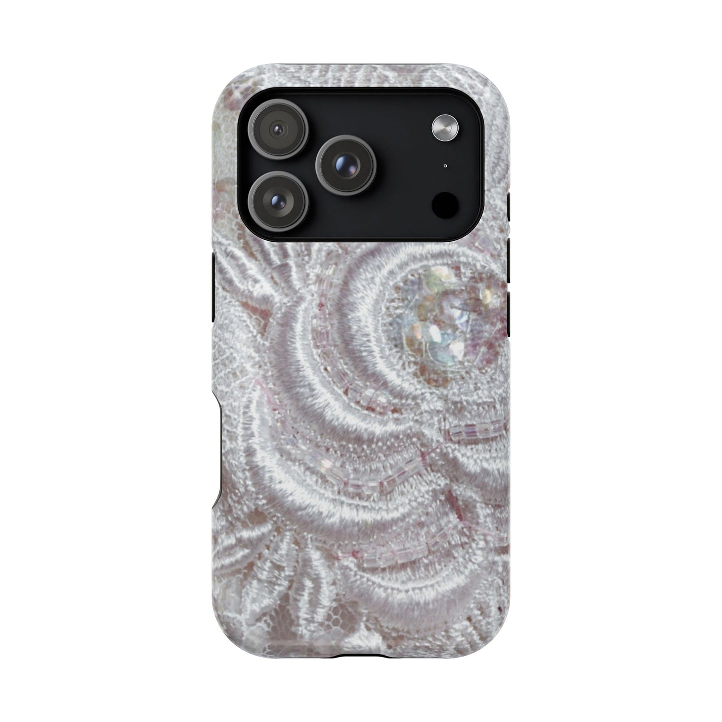 Impact-Resistant Phone Case – Lace Veil